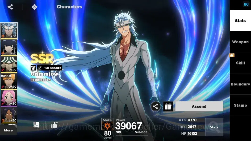 BLEACH: Soul Resonance Accounts NuverseSEA|LV 62|6 SSR [(SoiFonB1,Urahara,Ichigo)+ image 4