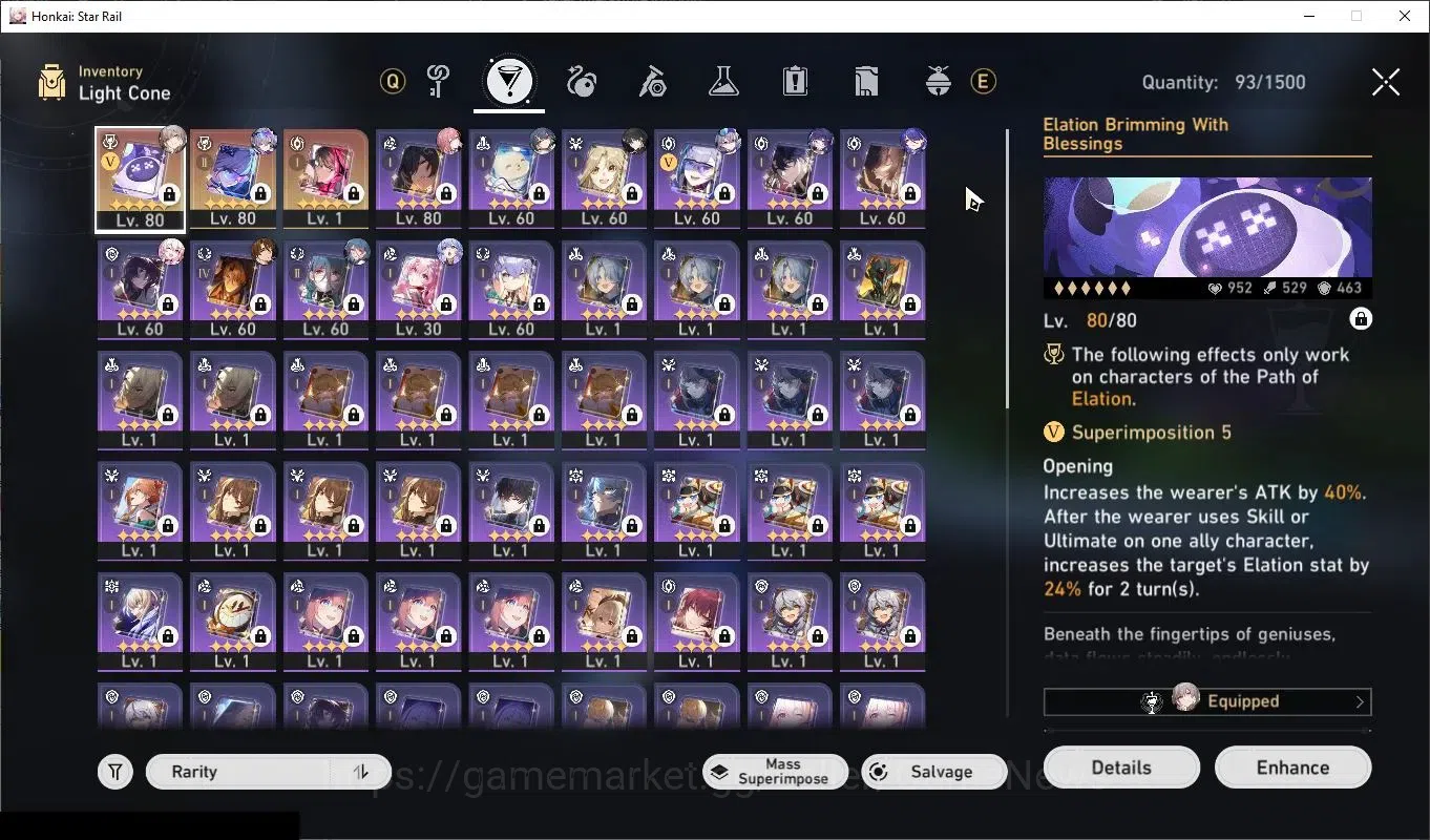 Honkai Star Rail Accounts Asia|TL 65|7 Limited|(Silver Wolf LV999 E5)+Sign2  image 6