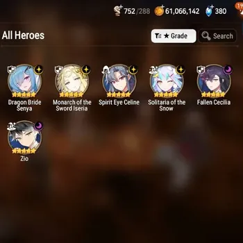 Epic Seven Accounts Mid-Tier Global Unverif|6 ML[Zio,Senya,Iseria,Celine,Snow,Etc]|PoH+Bless ON|Stigma 8.1K|Check