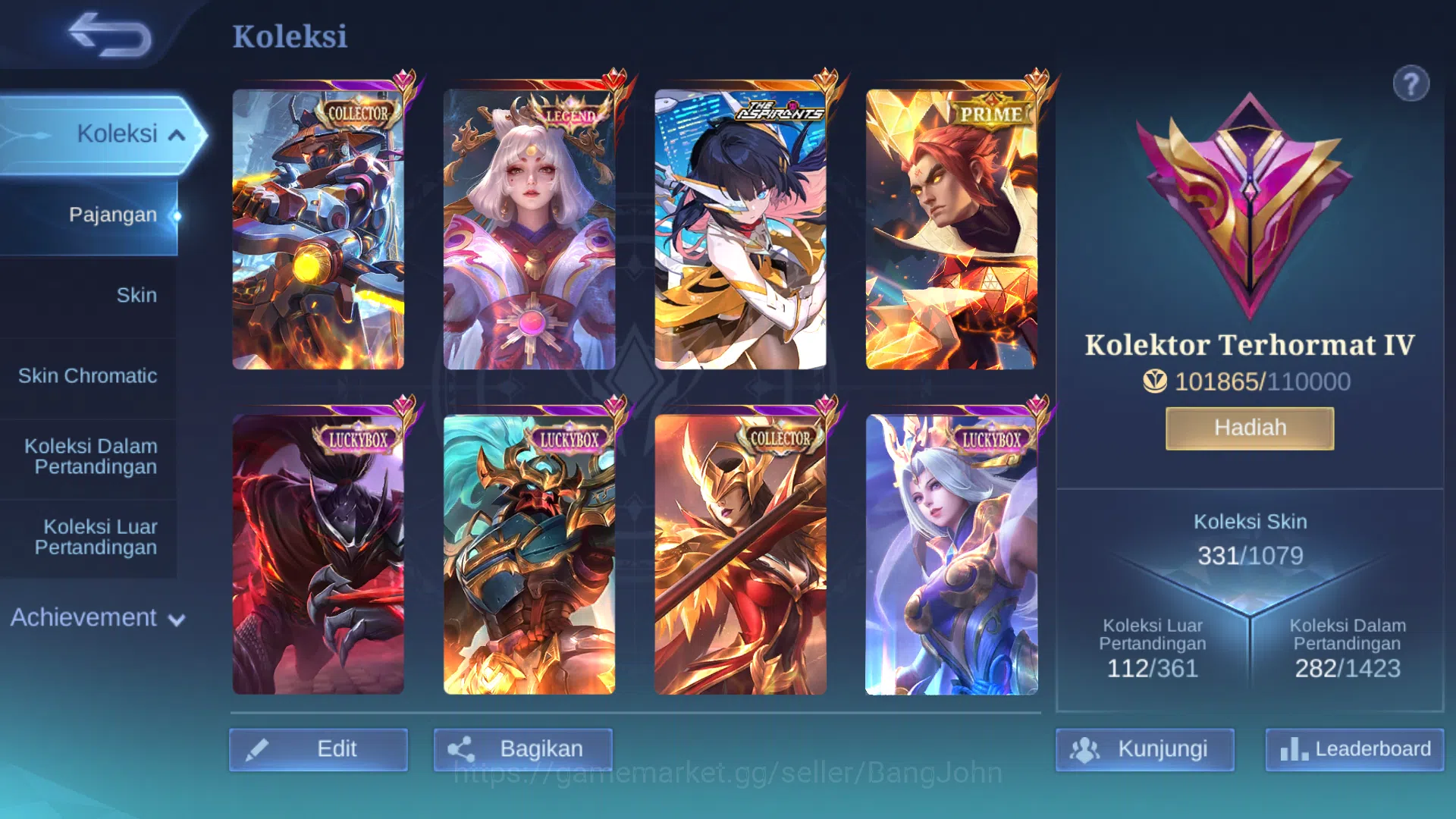 Mobile Legends: Bang Bang Accounts Hero 128 | Skin 331 | Legend Lunox | Aspirant Ruby image 10