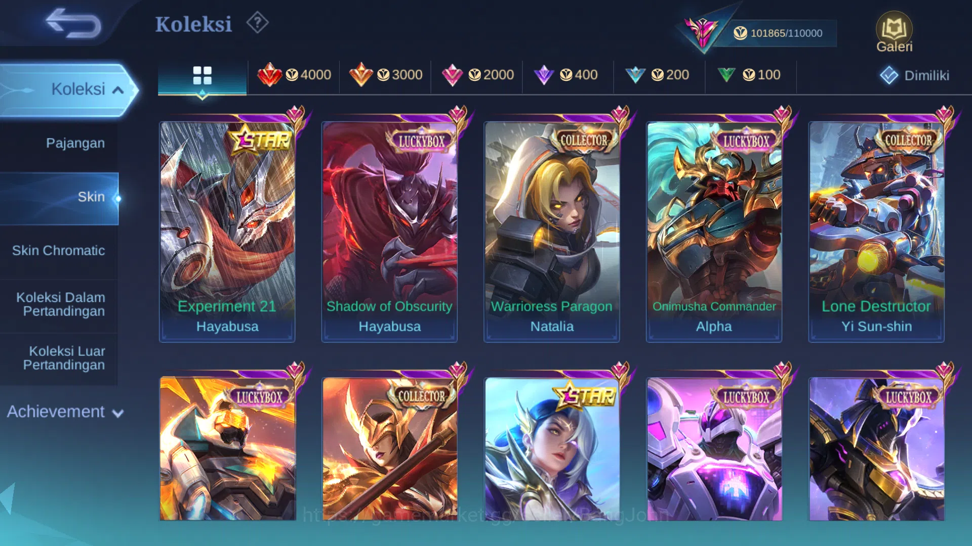 Mobile Legends: Bang Bang Accounts Hero 128 | Skin 331 | Legend Lunox | Aspirant Ruby image 4