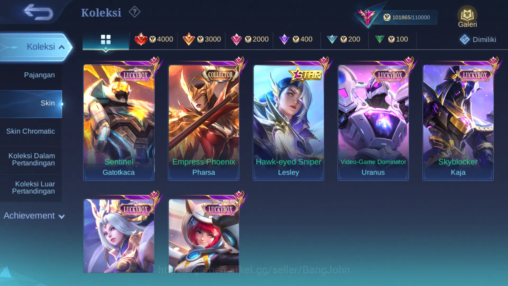 Mobile Legends: Bang Bang Accounts Hero 128 | Skin 331 | Legend Lunox | Aspirant Ruby image 5