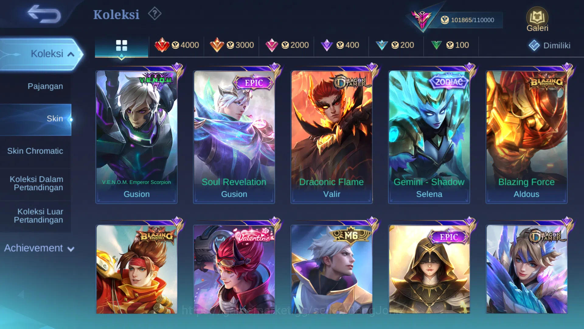 Mobile Legends: Bang Bang Accounts Hero 128 | Skin 331 | Legend Lunox | Aspirant Ruby image 8