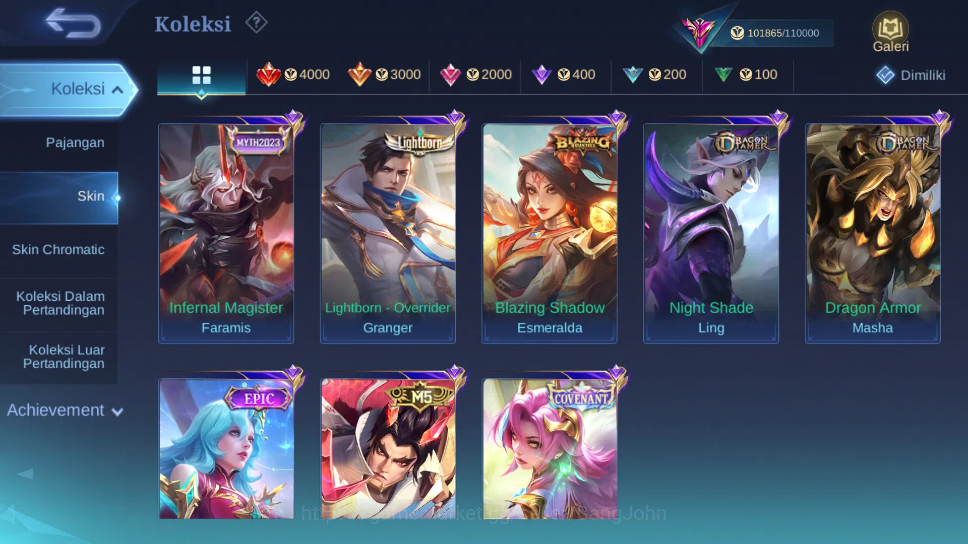 Mobile Legends: Bang Bang Accounts Hero 128 | Skin 331 | Legend Lunox | Aspirant Ruby image 9