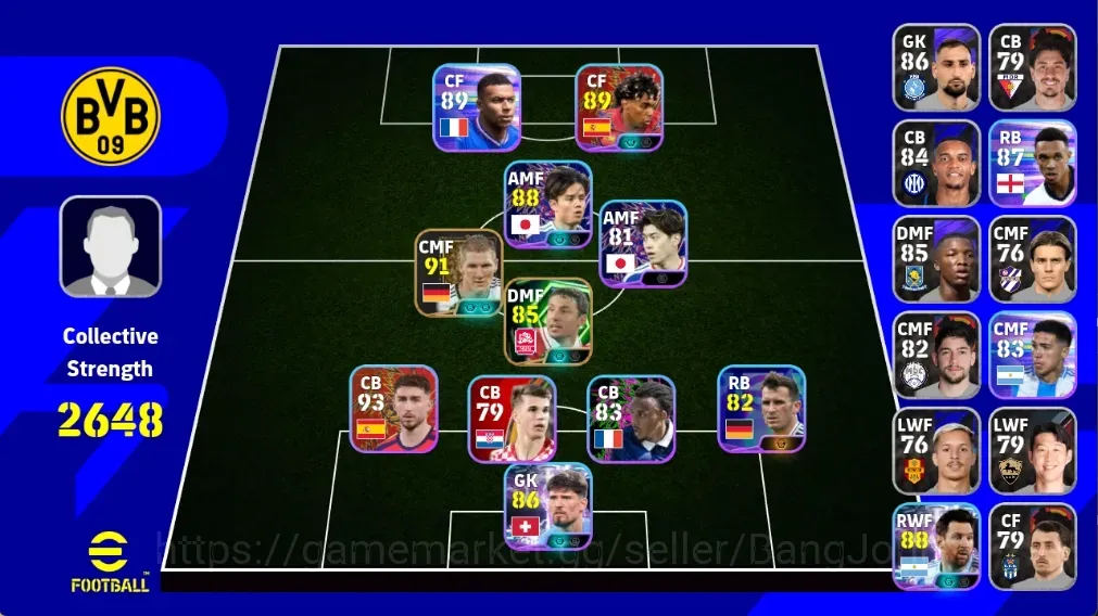 eFootball Accounts Others Android|PW 2648|Epic Schweinsteger VanBommel,Shwt Kobel Kubo Lionelmessi| EFB3877B 1