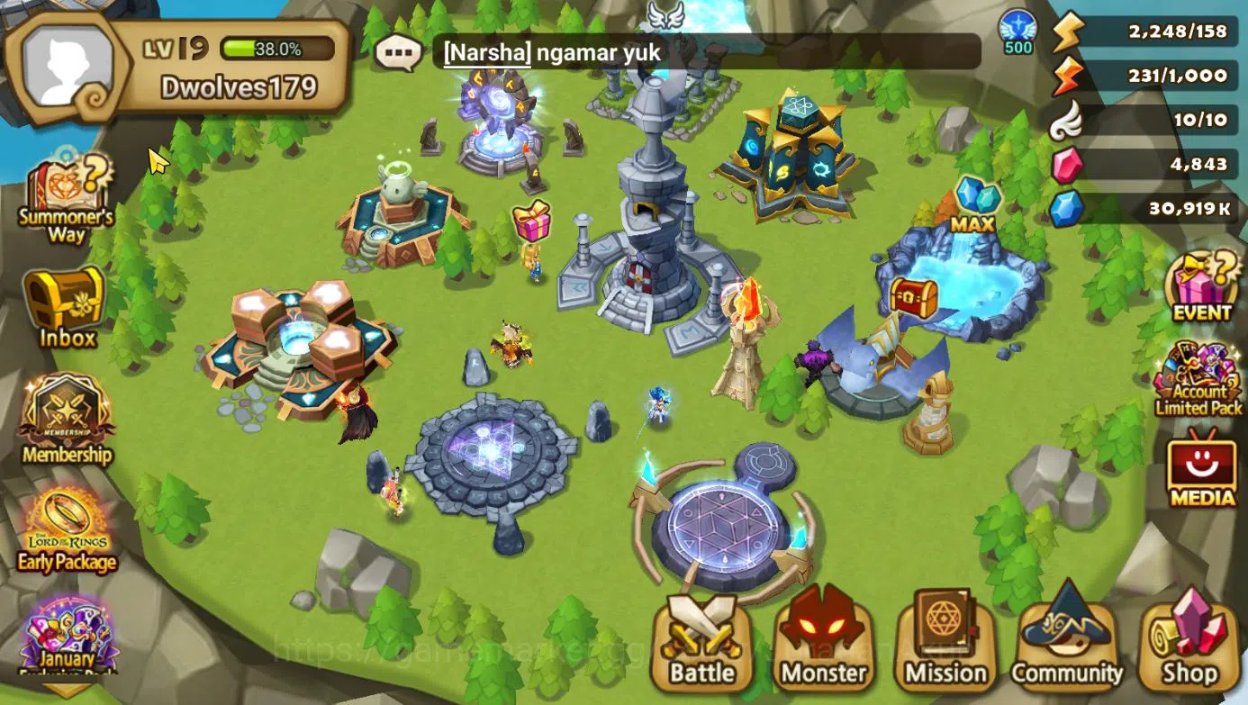 Summoners War: Sky Arena Starter ASIA STARTER 1 LD Vancliffe + Many Scroll|2 NB5+9  image 1
