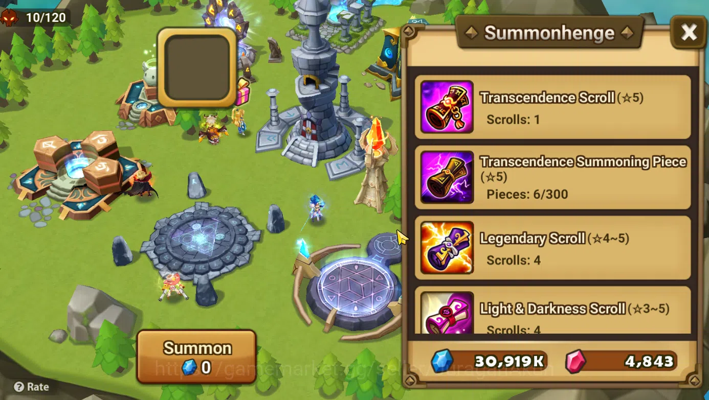 Summoners War: Sky Arena Accounts Starter ASIA STARTER 1 LD Vancliffe + Many Scroll|2 NB5+9 6* Monster|1 Trans Scroll,4 2