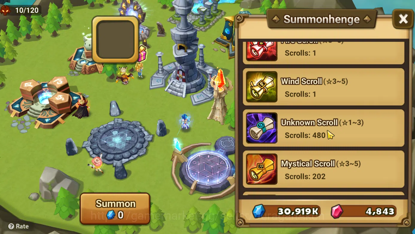 Summoners War: Sky Arena Accounts Starter ASIA STARTER 1 LD Vancliffe + Many Scroll|2 NB5+9 6* Monster|1 Trans Scroll,4 4