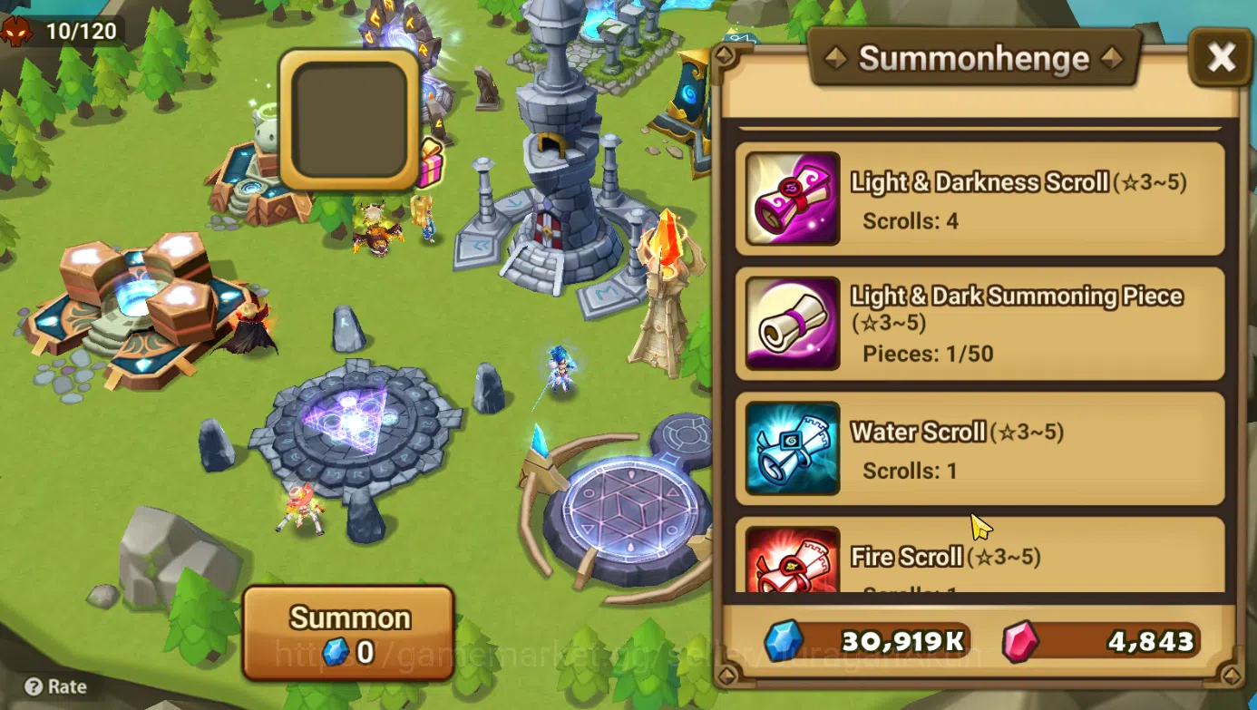Summoners War: Sky Arena Accounts Starter ASIA STARTER 1 LD Vancliffe + Many Scroll|2 NB5+9 6* Monster|1 Trans Scroll,4 6