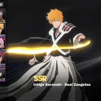 BLEACH: Soul Resonance Accounts NUVERSE SEA|Lvl 60|5 SSR (Ichigo Dual Zangetsu B3+Stamp,Urahara B1,Tosen