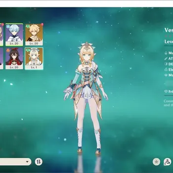 Genshin Impact Accounts Starter ASIA|Starter AR20| 1 Limited 5* Char Vesna |1 Standard 5* Char Diluc|Low Explore|MC