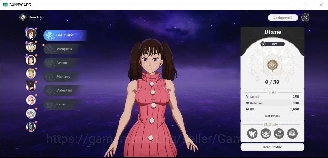 The Seven Deadly Sins: Origin Accounts NA WEST|Fresh Starter Lv 2|3 SSR| Diane, Drake, Gu image 2