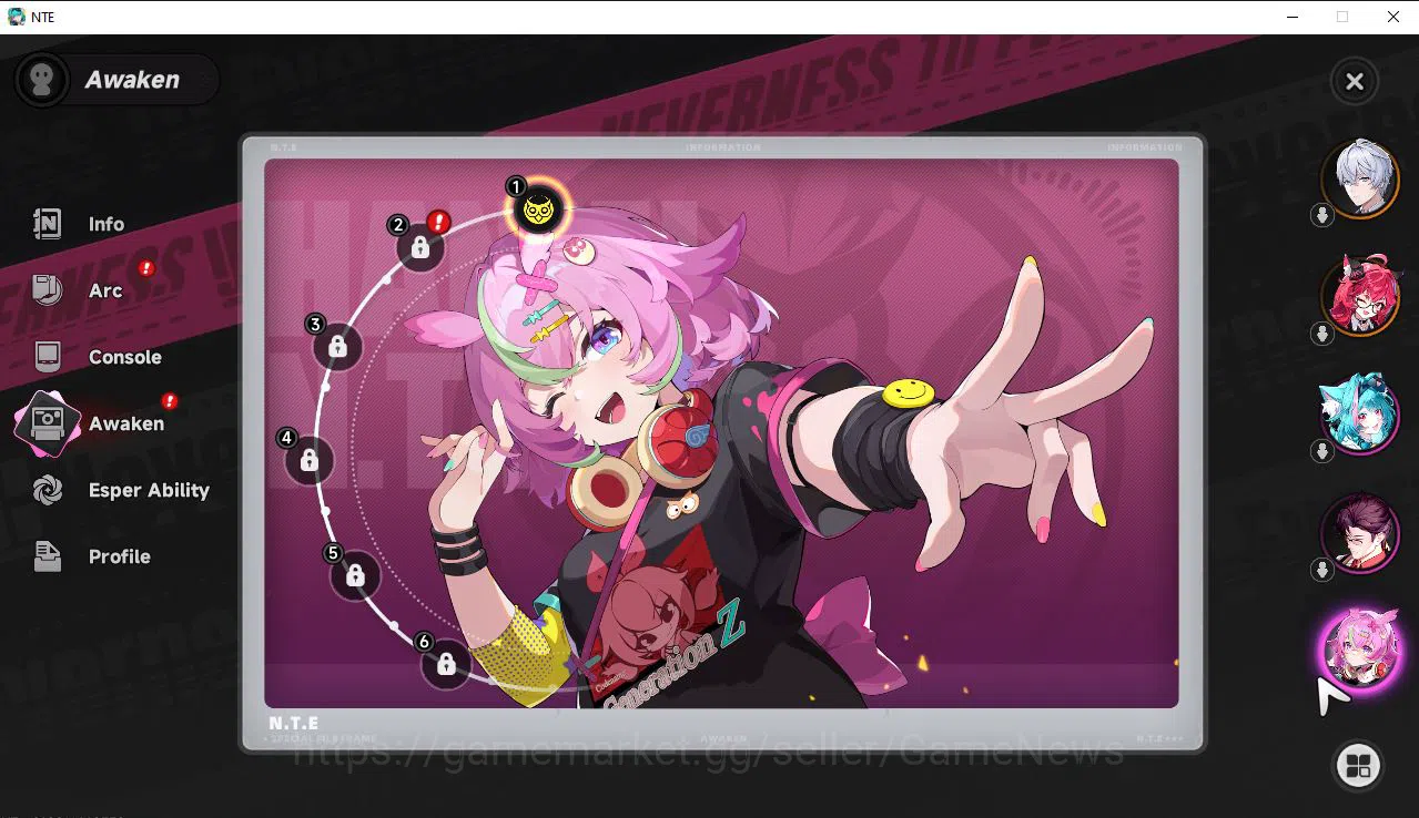 Neverness to Everness Accounts GLOBAL EU |HL 4| 1 SSR Limited Nanally A1 | 6 SR [ image 5