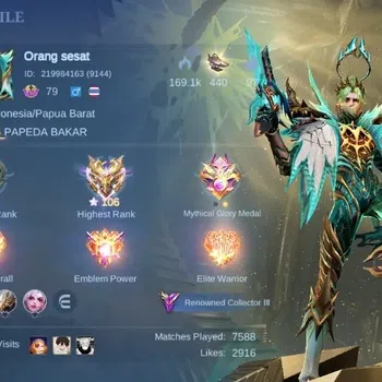 Mobile Legends: Bang Bang Accounts Collector Global|Skin 248|Renowned|KOF Karina,PRIME Granger,Collector Natalia,LBox