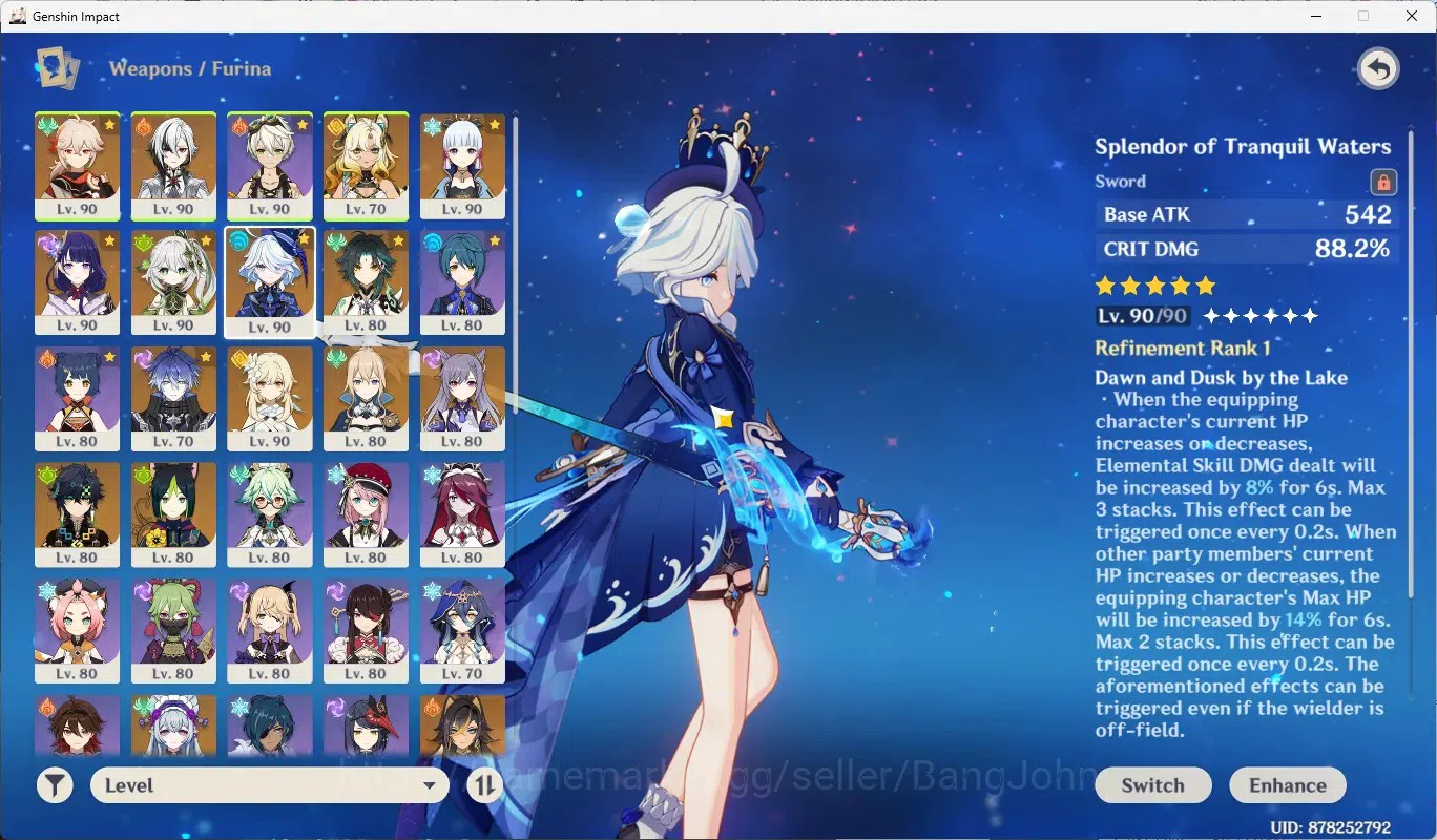Genshin Impact Accounts ASIA | 10 limit (Furina,Raiden,Kinich)+Sign,Arlecc image 12