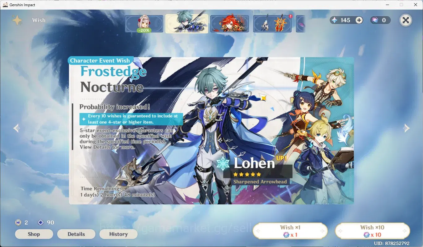 Genshin Impact Accounts ASIA | 10 limit (Furina,Raiden,Kinich)+Sign,Arlecc image 14