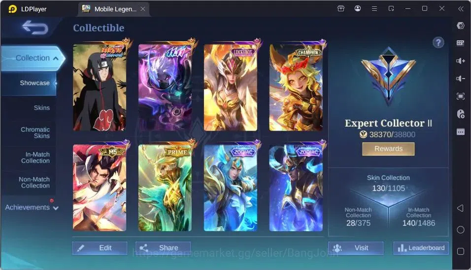 Mobile Legends: Bang Bang Accounts Global|Hero 45|Skin 130|Expert|Naruto Julian+Gaara image 11