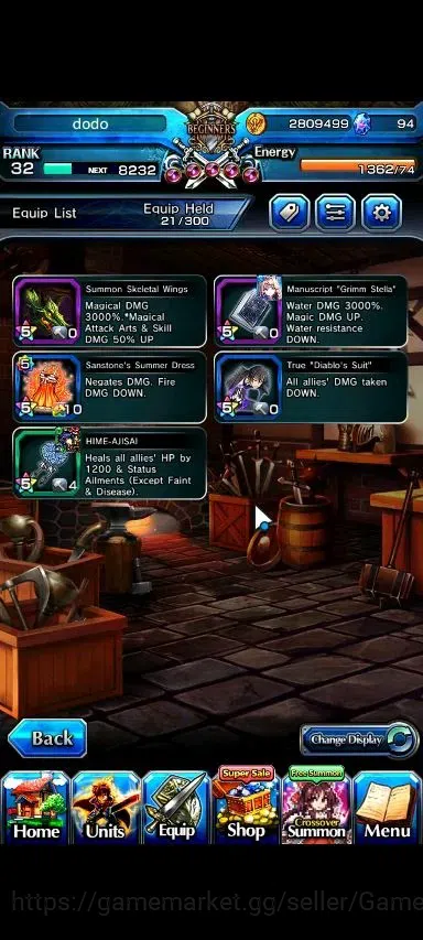 Grand Summoners Accounts Global|Rank 32|3 Ascend+1 TW|Diablo+TW,Selia Sourc image 5