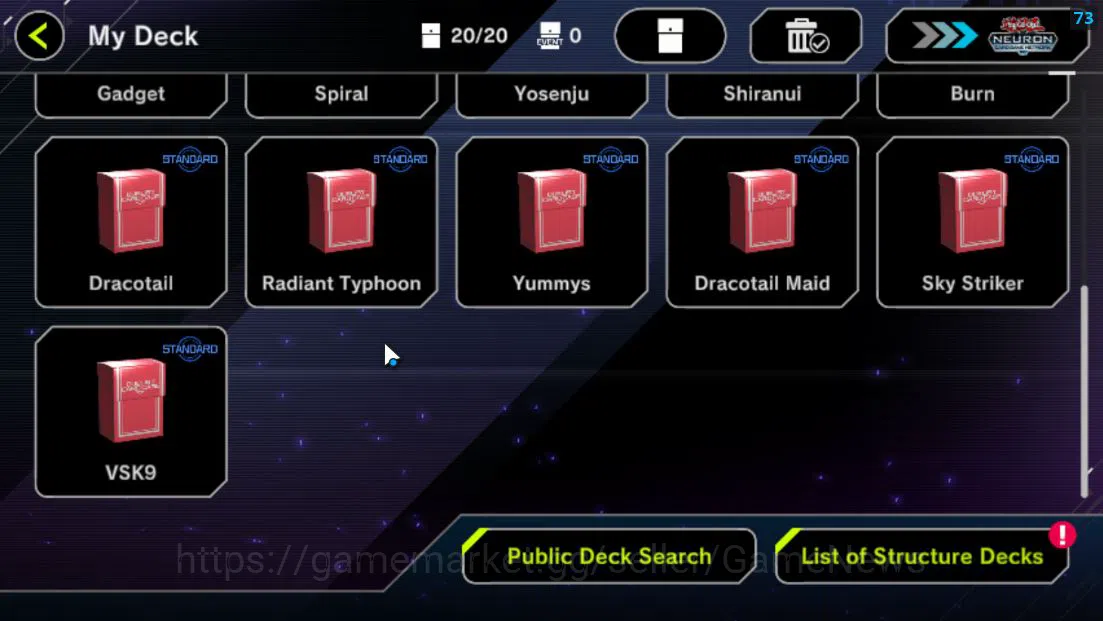 Yu-Gi-Oh! Master Duel Accounts Lv 18 | 20 Deck |VSK9,Sky Striker,Radiant Typhoon, image 3