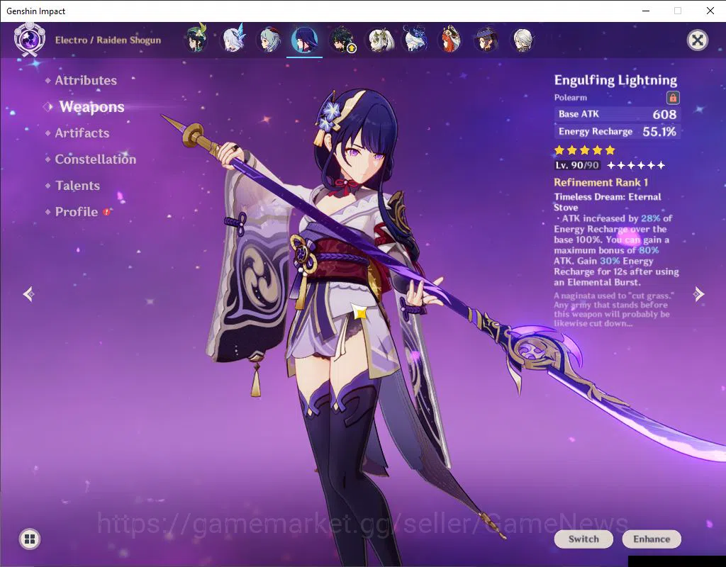Genshin Impact Accounts ASIA|Free HSR|AR60|PreamTeam Flins|20Limit+13(*5We image 7