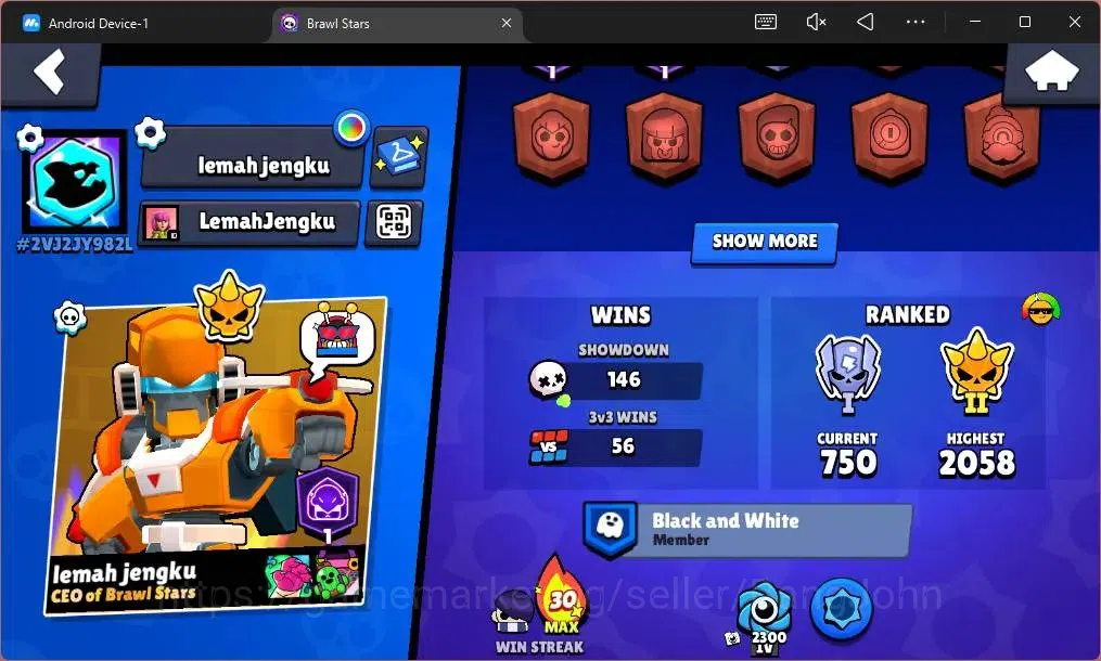 Brawl Stars Accounts Global |2072 Trophy|27 Brawler|3 Max Lv Hypercharg image 3