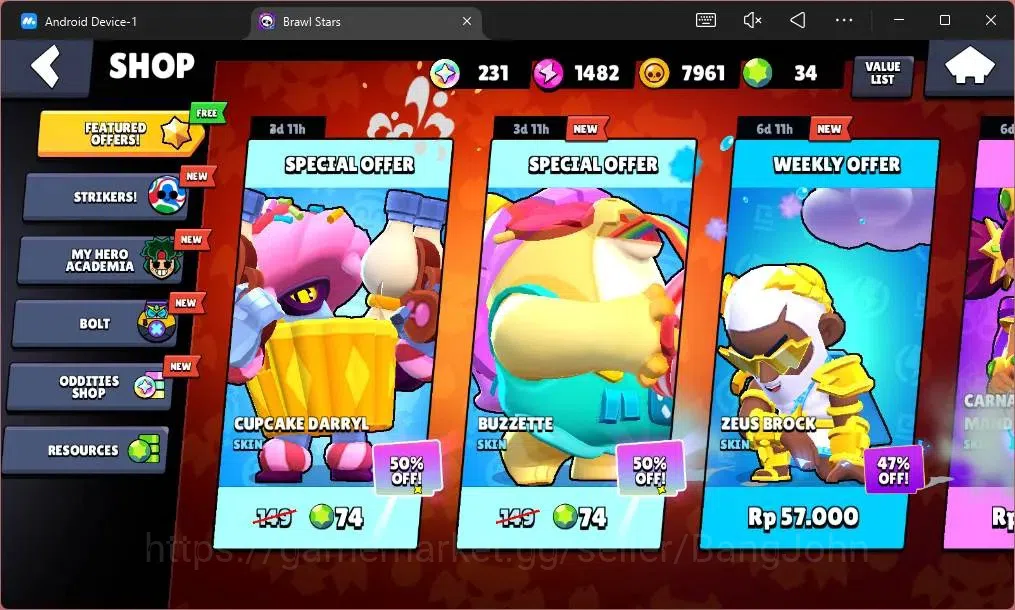 Brawl Stars Accounts Global |2072 Trophy|27 Brawler|3 Max Lv Hypercharg image 4