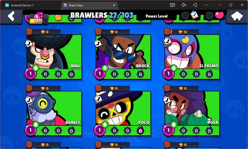 Brawl Stars Accounts Global |2072 Trophy|27 Brawler|3 Max Lv Hypercharg image 6