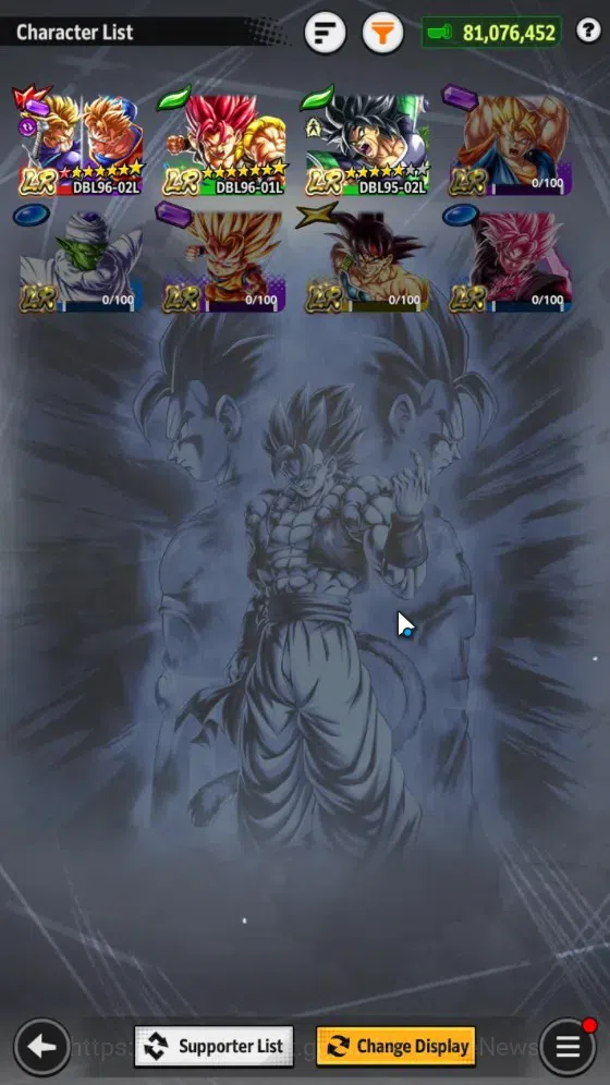 Dragon Ball Legends Accounts 81M TP|LV167|5UL+3LR+26LL|SS Trunks(T)&Gohan,SSG S image 4