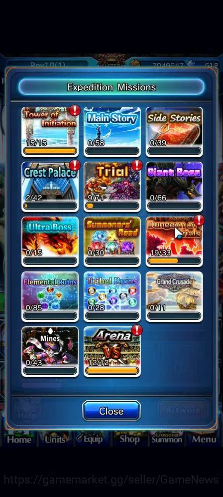 Grand Summoners Accounts Global|Rank 71|512 cc|14 Ascend+1 TW|Homura Akeni+ image 9