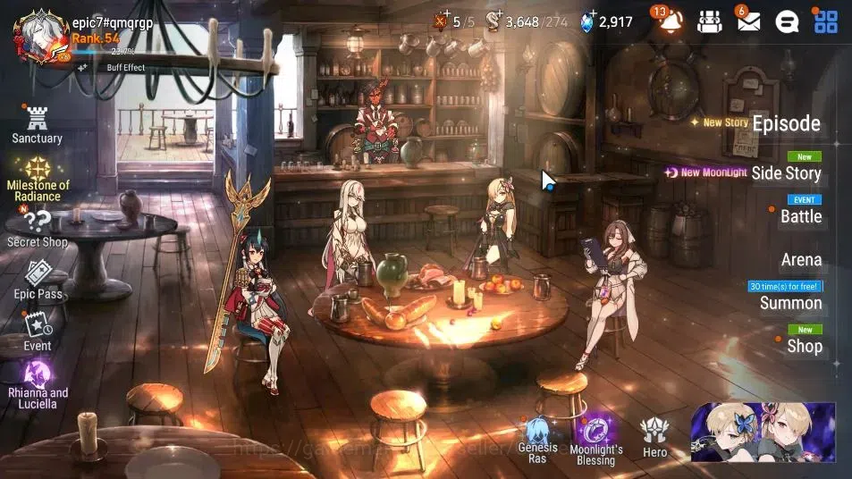 Epic Seven Accounts GLOBAL UnVerif|7 ML(Rhiana&Luciel,School Nurse Yul image 1