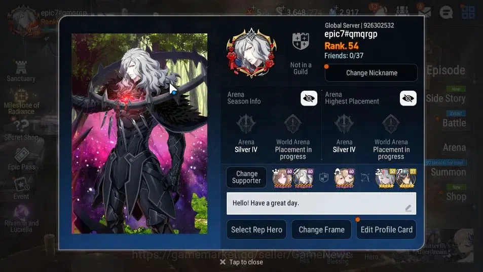 Epic Seven Accounts GLOBAL UnVerif|7 ML(Rhiana&Luciel,School Nurse Yul image 2