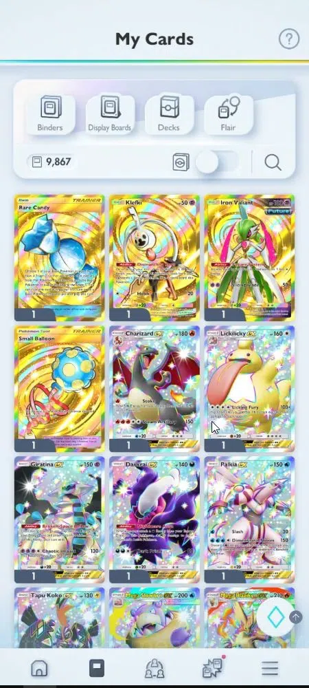 Pokémon TCG Pocket Accounts EN 9,8K Card|153 EX|4 Crown [Candy,Balloon,Klefki, image 1