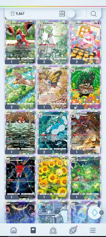 Pokémon TCG Pocket Accounts EN 9,8K Card|153 EX|4 Crown [Candy,Balloon,Klefki, image 11