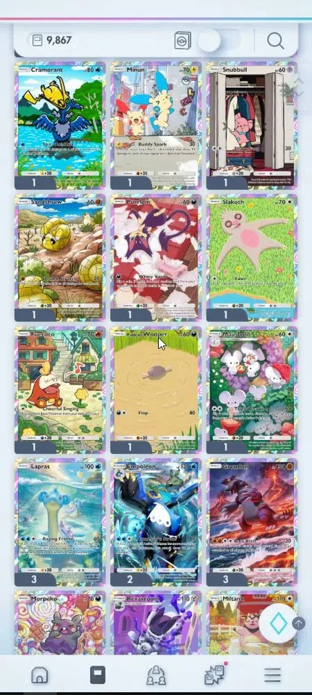 Pokémon TCG Pocket Accounts EN 9,8K Card|153 EX|4 Crown [Candy,Balloon,Klefki, image 12