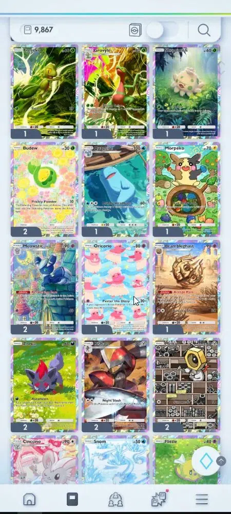 Pokémon TCG Pocket Accounts EN 9,8K Card|153 EX|4 Crown [Candy,Balloon,Klefki, image 13