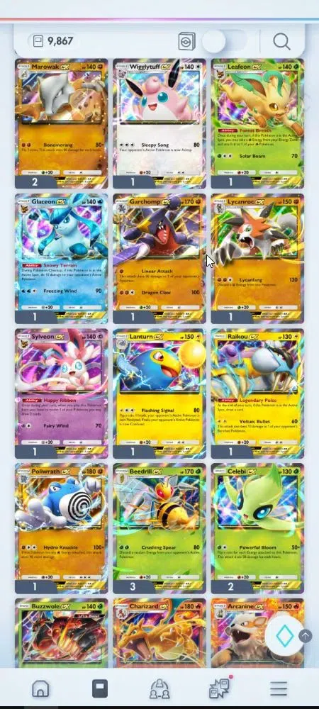 Pokémon TCG Pocket Accounts EN 9,8K Card|153 EX|4 Crown [Candy,Balloon,Klefki, image 15