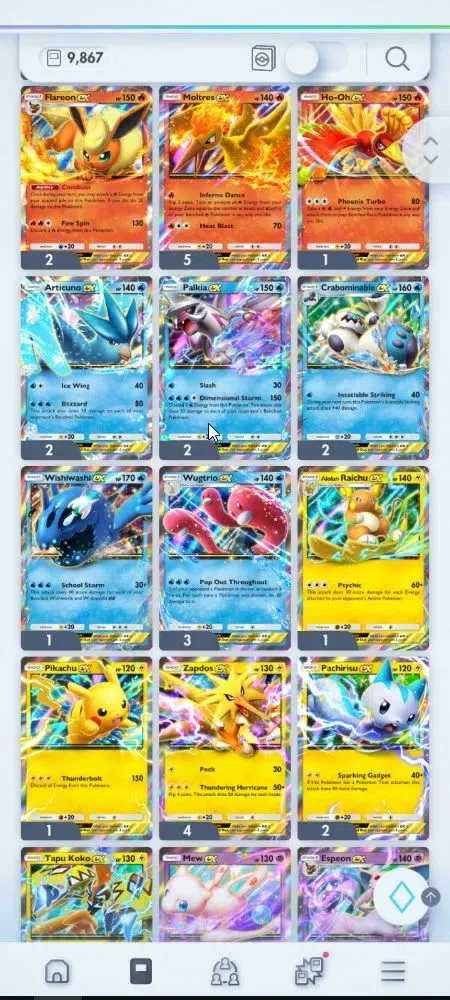 Pokémon TCG Pocket Accounts EN 9,8K Card|153 EX|4 Crown [Candy,Balloon,Klefki, image 16