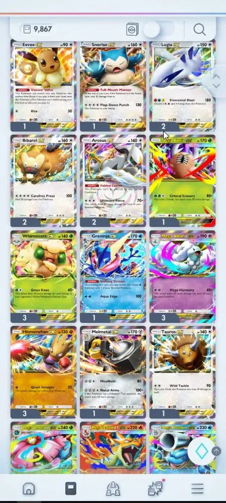 Pokémon TCG Pocket Accounts EN 9,8K Card|153 EX|4 Crown [Candy,Balloon,Klefki, image 18