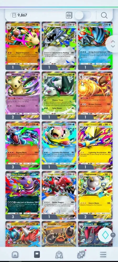 Pokémon TCG Pocket Accounts EN 9,8K Card|153 EX|4 Crown [Candy,Balloon,Klefki, image 19