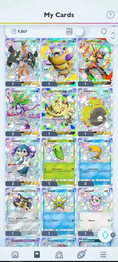 Pokémon TCG Pocket Accounts EN 9,8K Card|153 EX|4 Crown [Candy,Balloon,Klefki, image 2