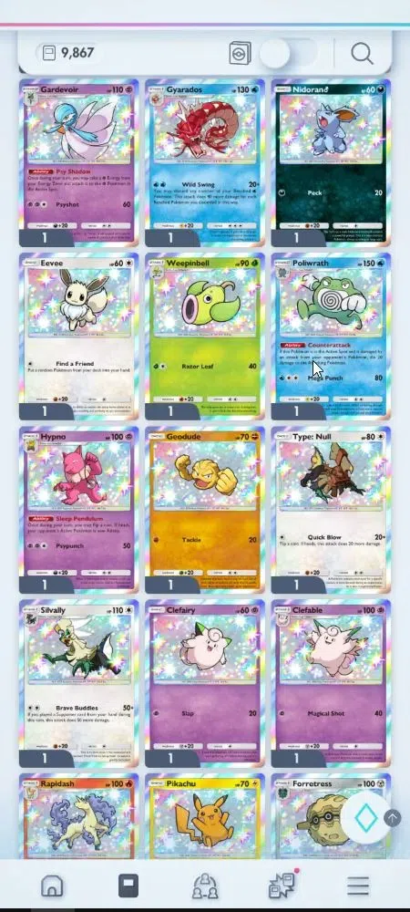Pokémon TCG Pocket Accounts EN 9,8K Card|153 EX|4 Crown [Candy,Balloon,Klefki, image 3