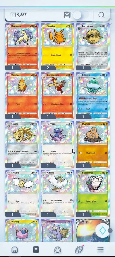 Pokémon TCG Pocket Accounts EN 9,8K Card|153 EX|4 Crown [Candy,Balloon,Klefki, image 4