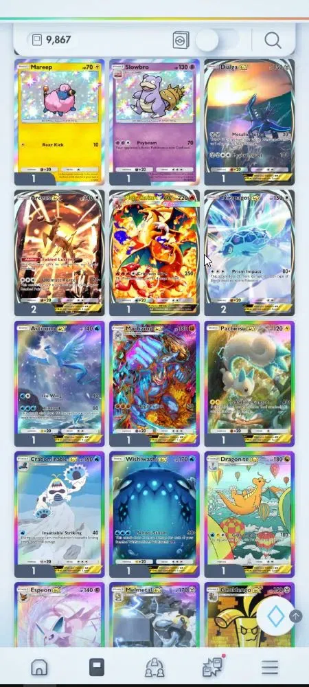 Pokémon TCG Pocket Accounts EN 9,8K Card|153 EX|4 Crown [Candy,Balloon,Klefki, image 5