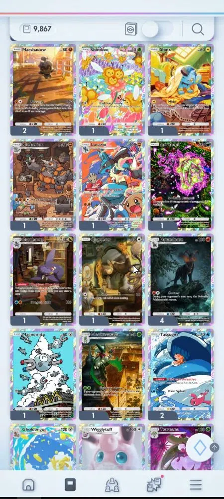 Pokémon TCG Pocket Accounts EN 9,8K Card|153 EX|4 Crown [Candy,Balloon,Klefki, image 9