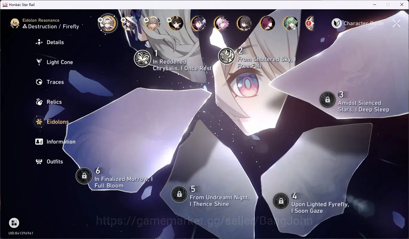 Honkai Star Rail Accounts ASIA|TL 69|8 Limited [FireflyE2,The Dahlia]+Sign,H image 6