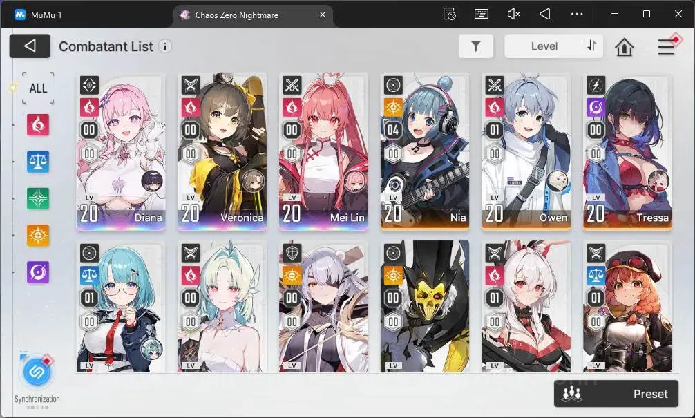 Chaos Zero Nightmare Accounts Global | LV22 | SSR 5 | Heidemarie,Diana,Veronica, image 13