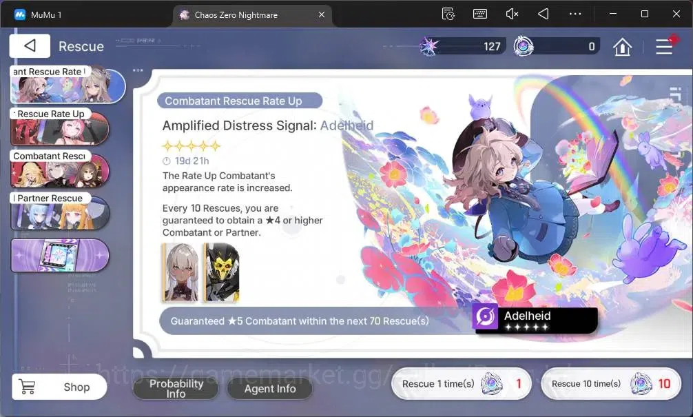 Chaos Zero Nightmare Accounts Global | LV22 | SSR 5 | Heidemarie,Diana,Veronica, image 9