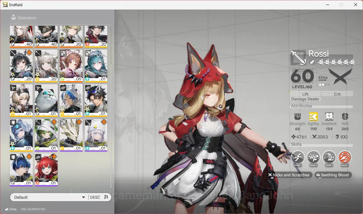 Arknights: Endfield Accounts ASIA|Lv 52|mid game 4 limit + 3 sign|Zhuang Fangyi image 13