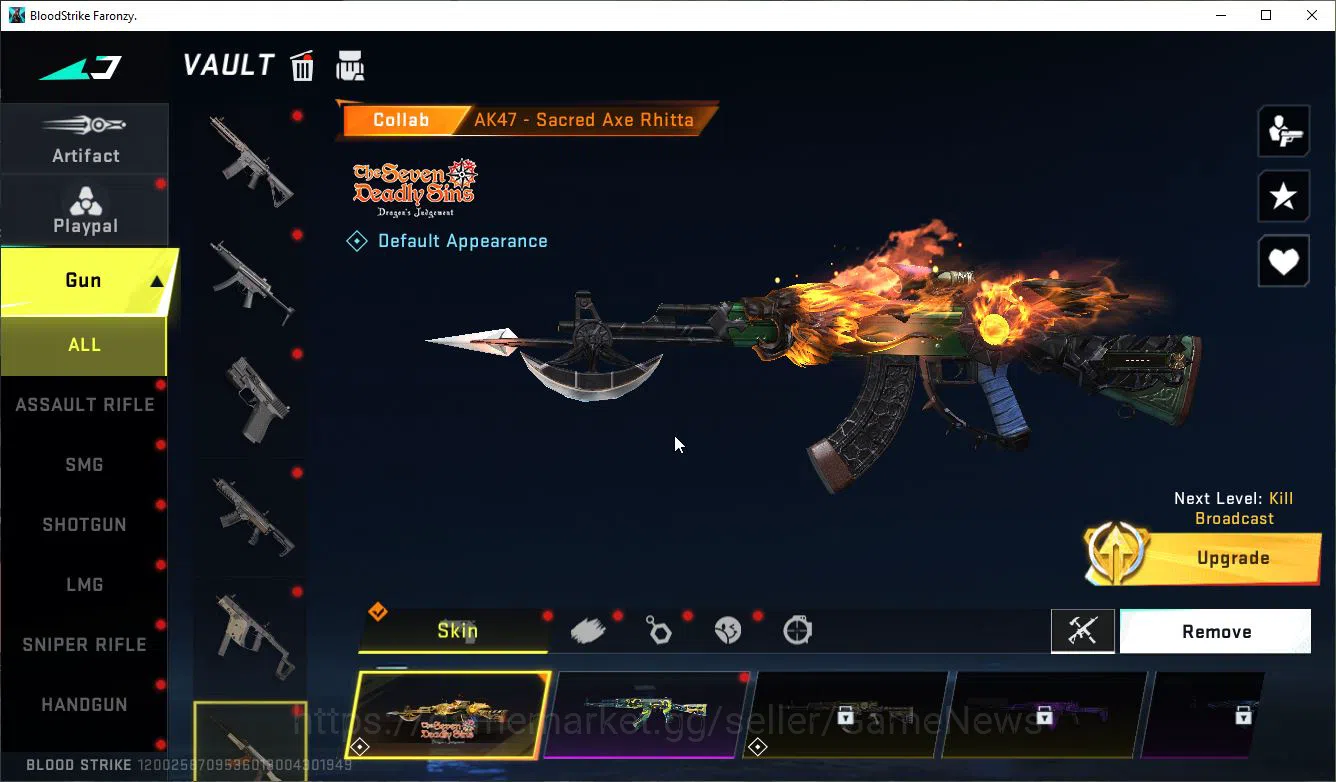 Blood Strike Accounts ASIA|Collab 7DS [M700-Elizabeth,AK47,Karl98K,QBZ95 image 10