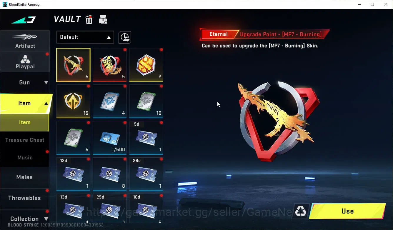 Blood Strike Accounts ASIA|Collab 7DS [M700-Elizabeth,AK47,Karl98K,QBZ95 image 5